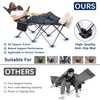 apollo walker Reclining Beach Chair, Adjustable 90-135° Backrest Camping Lounge