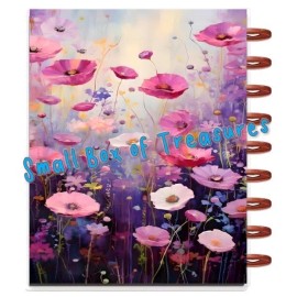 Handmade Colorful Flowers Xmas Cover Set for use with Classic Happy Planner-