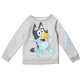 Bluey Toddler Boys Fleece Top and Pants Gray 3T