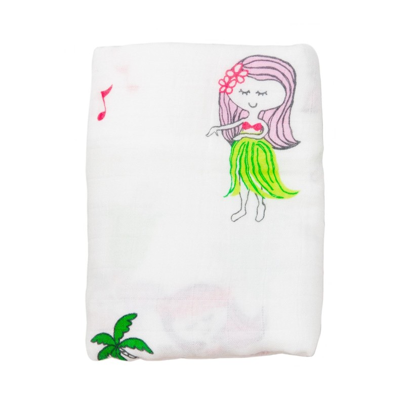 Coco Moon Bamboo Swaddle Hula Girl "Hula Girls"