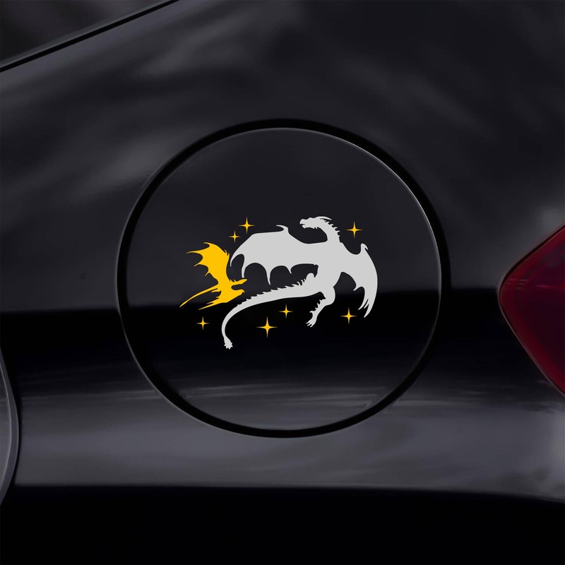 Fourth Wing Dragons Car Decal Funny ACOTAR Bookish, Fantasy Decals,Car