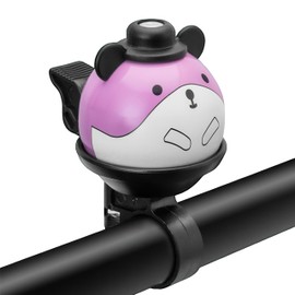 BYKING Bike Bell Kids, Universal Bike/Scooter/Micro Scooters Plain Handlebar Bell, Kids Bike Accessories | Loud | Waterproof | For Boys & Girls | Bicycle Bell Kids, Childrens Horn (Dusty Rose)