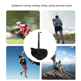 Camera Back Bar Waist Strap, Camera Belt Bracket, Outdoor Photography Adjustable Waist Strap for Hero Fusion, Pocket, Insta360 and Other Panoramic Cameras