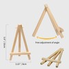 PLAZOTTA 24 Pack 6" Small Art Easel Stand, Tabletop Wooden