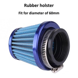 ETOPARS Blue Motorcycle Air Filter Universal Motorcycle Air Intake Filter Kit 60 mm Car Intake Air Filter Air Filter Induction Carburettor Offroad