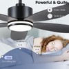 Kviflon 48" Ceiling Fans with Lights and Remote Control, Modern