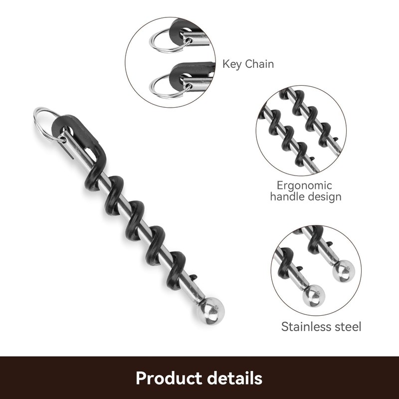 Wine Opener Set, 4PCS Key Ring Corkscrew Corkscrew Wine Opener