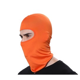 Pack of 3 Winter Outdoor Sport Orange Ski Mask Hunting Fishing Motorcycle Masks Ventilation Sun Balaclava Thin Face Mask