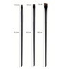 Professional Eyebrow Brush Set, 3 Angled Flat Brushes, Black, Precision