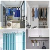 TA-VIGOR Ceiling-Mount Bracket 25mm Dia, Wardrobe Pipe Bracket Shower Curtain