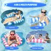 Osznmmg 2 Pack Inflatable Water Hammock Floating Chair, Pool Hammock