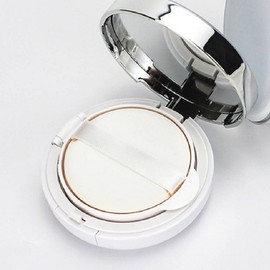 Empty Cushion Compact for Travel & DIY Cosmetics White 50ea