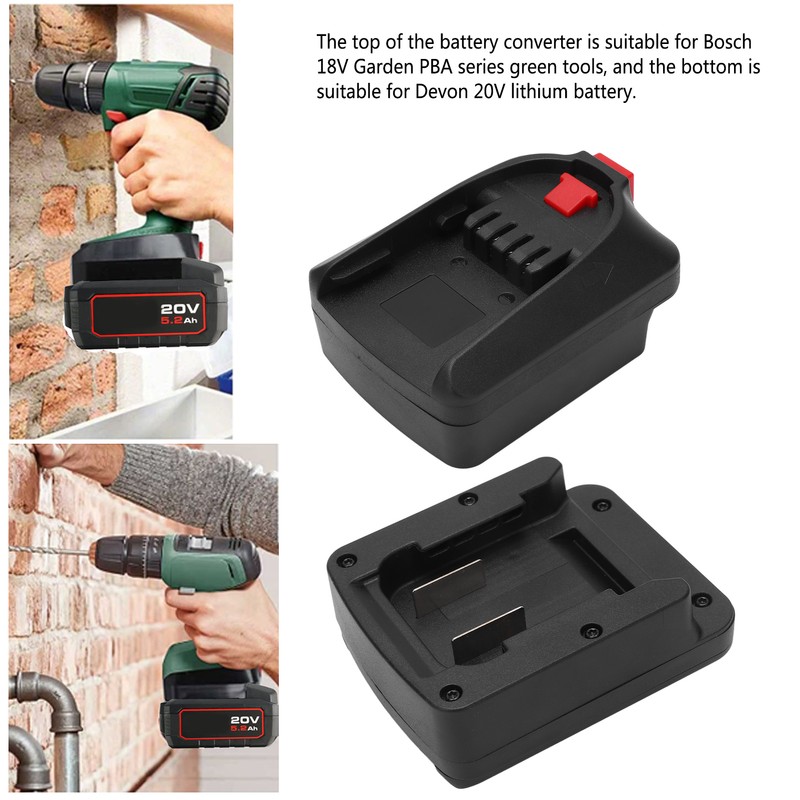 Lithium Battery Adapter 20 to 18V Integrated ABS Shell Battery