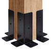 4 Pcs Post Anchor Brackets Kit for 4x4 Post Bracket,