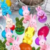 Harilla 12pcs vorgefüllte Ostereier mit Plüsch -Hasenspielzeug, Stofftiere Kaninchen farbenfrohe