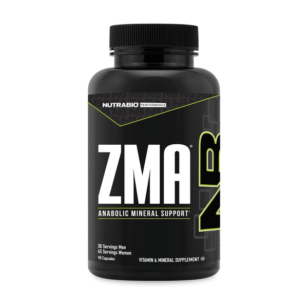 NutraBio ZMA Supplements for Men & Women- Zinc Magnesium Supplements