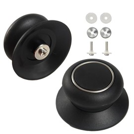 2 Pack Pot Lid Top Replacement Knob, Heat Resistant and Prevent Static Electricity, Universal Pot Lid Knob Top Replacement, Easy-to-Install & Ergonomic Design