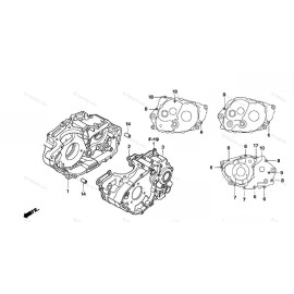 Stainless Cycle Honda TRX400ex 400ex Stainless Steel Crankcase Bolt Kit Fourtrax  Polished Set