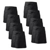 NiceLand Black Waist Apron 8 Pieces Front Tie Apron with