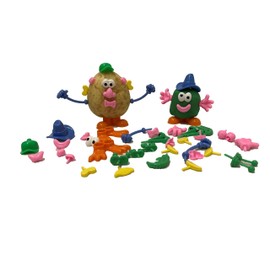 Craftplay Plastic dough/potato people shapes - Pack of 52 face/body features - Make your own potato/dough person