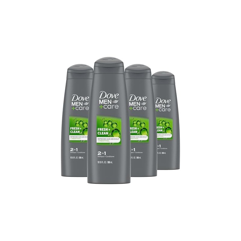 Shampoo y acondicionador Dove Men+Care 2 en 1, Fresh Clean,