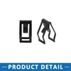 A ABSOPRO Console Dash Trim Clip 11.5x17mm Rivet Metal Black(Set