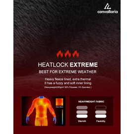 CL convallaria Heavyweight Long Johns Thermal Underwear for Men Soft Fuzzy Fleece Lined Base Layer Cold Weather Top Bottom Set XS-4XL