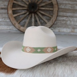 Willow Lane Hat Co. Western Beaded Hat Band for Cowboy Hats - Gruene