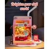 Robotime DIY Miniature House Kit, 1:28 Scale Tea Shop Scale