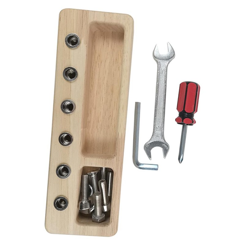 Wooden Screw Driver Board for Kids Basic Skills Development Educational