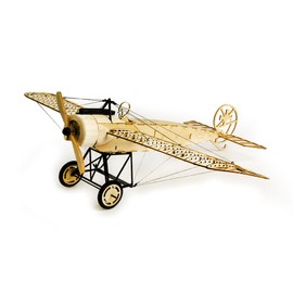 Balsa Wood Model Plane Kits for Adults, Fokker E 3D Wooden Puzzle DIY Model Plane Kits, Laser Cut Woodcraft Aeroplane Kits for Building, Educational Assembly, Spitfire Aeroplane Model