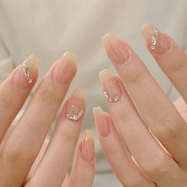 Item Shop Nail Art Nail Tip Set, 1 Set, Design 009 / 잇템샵 네일아트 네일팁 세트, 1세트, 디자인009