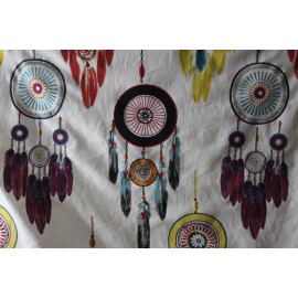 Lee Jofa, Ceremonial Shield, Embroidered Native Am'can Dance Shield, BTU, Multi