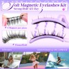 wiwoseo Magnetic Eyelashes with Applicator No Glue Needed Magnetics Eyelashes