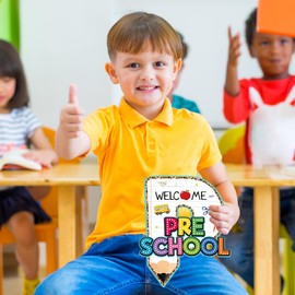 PETCEE First & Last Day of School Sign - 8"x 10" Double Sided Back to School Sign 15 Grades Reusable Photo Prop for Preschool to College Cute First and Last Day Gifts for Kids Boys Girls Daughter Son