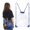 PVC Drawstring Backpack Waterproof Foldable Transparent Drawstring Backpack Sports Drawstring
