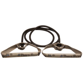 Thera-Band Bodytrainer Exercise Tubing with Flexible Handles 1.40 m spez. stark/schwarz Size:1,40 m