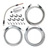 Stainless Steel Braided Fuel Line Quick Fix Kit Compatible with