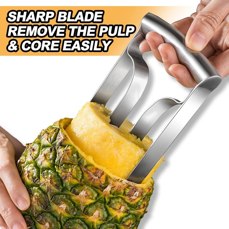 shoxil Pineapple Corer Large Stainless Steel Pineapple Corer Peeler Pineapple