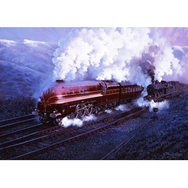 LMS Coronation Duchess of Hamilton Steam Train Blank Birthday or Christmas Card
