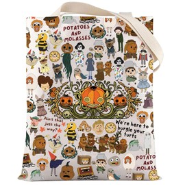 LEVLO OTGW Wirt & Greg Tote Bag Beatrice Bird Fans Gift OTGW Animation the Unkonwn Shoulder Bag Wirt & Greg Merchandise (Potatoes & MolassesTote)