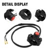 laffoonparts Motorcycle 7/8inch Handlebar Push Switch Engine Stop Start Kill