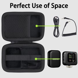 Aenllosi Hard Storage Case Compatible with Shure MoveMic Two Kit - Pro,Shure Wireless Lavalier Microphones Organizer.(Case Only)