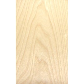 Birch Figured Wood Veneer 6" x 12" with no Backing raw 1/42" Thickness A Grade