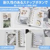 HOLEIMI Seal Notebook, Transparent, A7 Size, 20 Refills, 3 Layers,