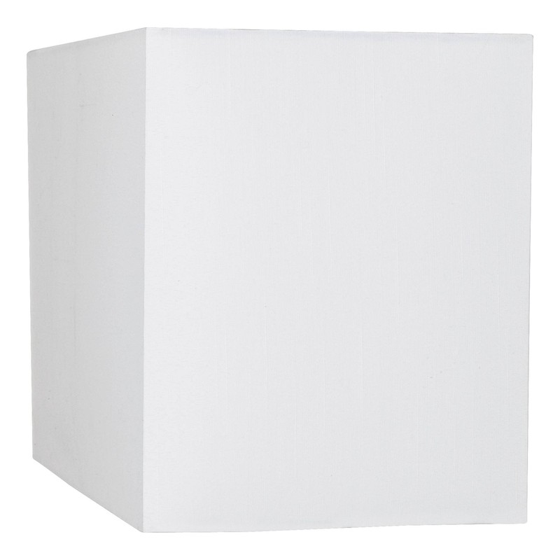 White Large Rectangular Hardback Lamp Shade 16" Wide x 8"