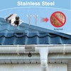 Huiguli Stainless Steel Gutter Mount for Eufy Security SoloCam S340,