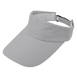 KYEYGWO Sun Visor Cap for Men and Women, Adjustable Visor Hat, Beach Sun Hat, Breathable Summer Hat, Plain Umbrella Cap with Wide Brim, Greyish