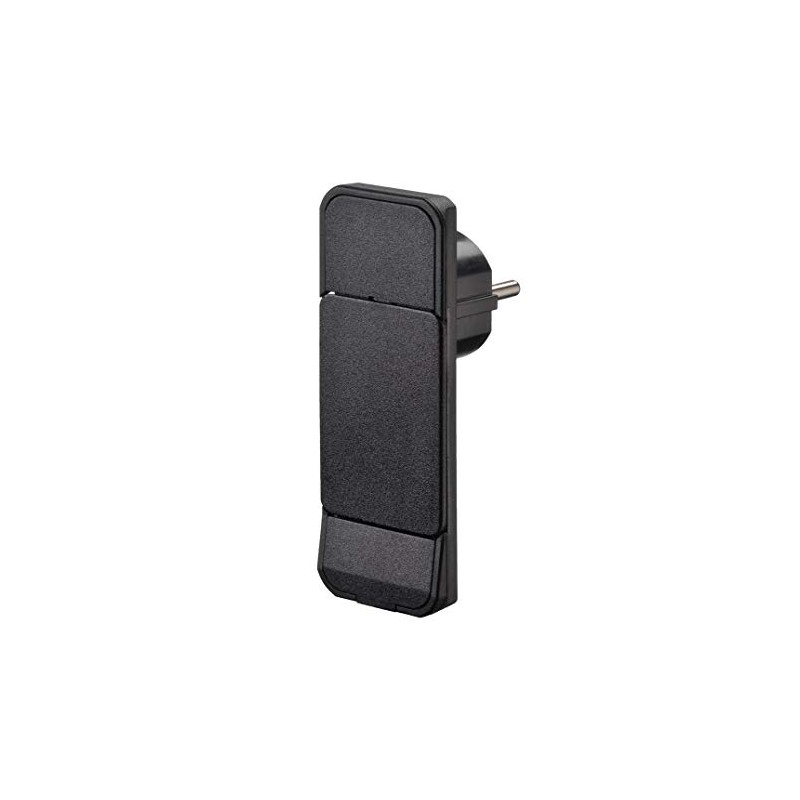 nvb 104548 Schutzkontakt-Flachplug plastic with Aussteckhilfe 230V black IP20