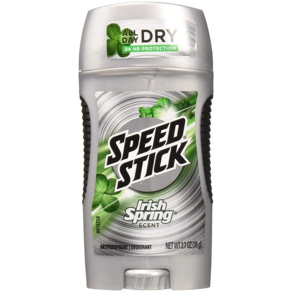 Speed Stick Original Antiperspirant & Deodorant, Irish Spring 2.70 oz (Pack of 3)